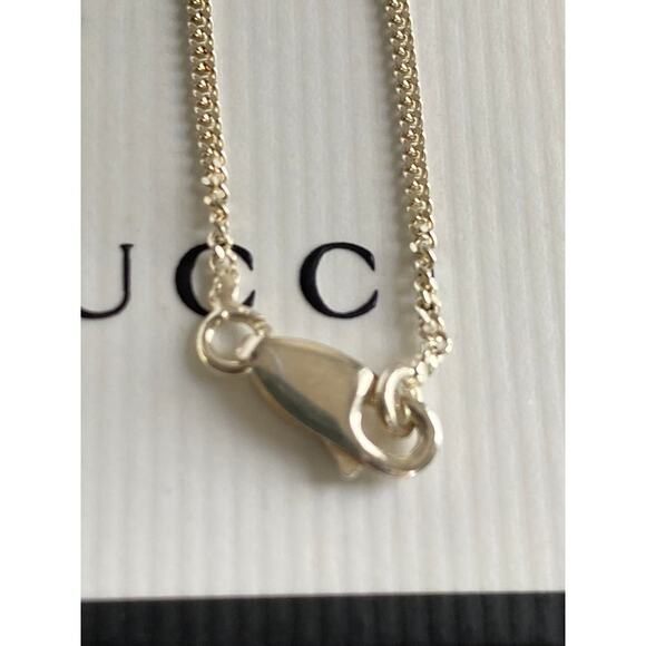 Authentic Gucci Sterling Sliver Cross Pendant Necklace - Picture 8 of 9